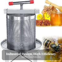 Food Grade Stainless Steel Beeswax Press Polished Edges Beekeeping Honey Presser Rust Resistant for Beekeepers, Apiarists, Home Use, Farm