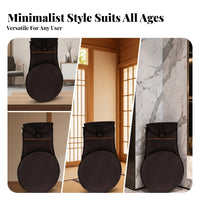 Practice Drum Pad Backpack Adjustable Shoulder Straps Music Accessory Drum Practice Bag Black