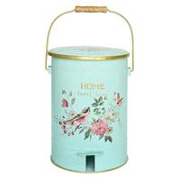 Trash Can with Pedal Decorative Pedal Bin Rustic Design Wastebasket for Kitchen