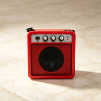 Mini Guitar Amplifier Powered Portable Practice Amp 5W Guitar Amplifier with Strap for Guitarists, Students