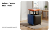 5-in-1 Compact Stacking Seat Versatile Use 5-in-1 Transfor Modernable Ottoman Versatile Space-Saving Seating for Families, Residents, Living Room