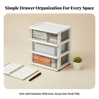 Mobile Under-Desk Shelf Top Drawer Storage Rack Multifunctional for Study Room