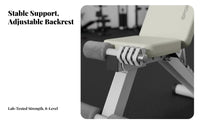 Heavy Duty Construction Bench Press Bench Comfortable High-Density Padding Strength Training Equipment Thick Padded Cushion for Men