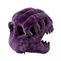 Cuddly Dinosaur Skull Open Jaw Wearable Dinosaur Skull Stitched Eye Openings Costume