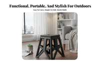 Foldable Design Telescopic Stool Lightweight Folding Seat Built-in Handle Portable Furniture Quick Setup for Outdoor lovers, journeyers, Fishing, journeying, journey, Camping