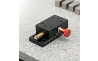 x Axis Linear Stage Dovetail Groove Guide Dovetail Slide Table Fine Adjustment Rack and Pinion Stage Smooth Sliding Accurate Positioning Table