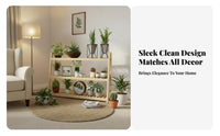 Multi-Tier Plant Stand Space-Saving Flower Rack High and Low Shelves for Desktop