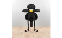Safety Belt Front Mounted Child Bike Seat Easy Installation Kids Bike Seat with Guardrail Padded Cushion Cycling Accessory for Children, Toddlers, Babies, Family Rides