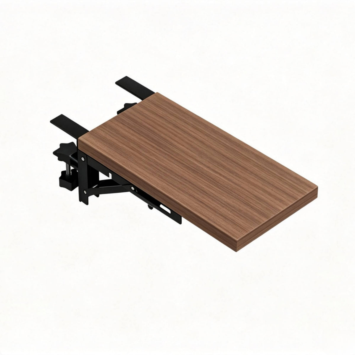 No-Drill Desk Extension Board with Clamp Ergonomic Clamp-on Desk Extender Collapsible Foldable Keyboard Shelf Long-Lasting for Students