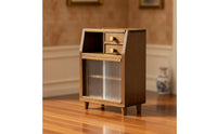 1:12 Scale Miniature Dollhouse Cabinet Dollhouse Cabinet with Drawers Realistic Furniture for Collectors