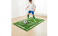 Indoor Soccer Practice Mat Numbered Path Design Kids Soccer Training Rug Easy to Use Football Skill Practice Carpet for Home
