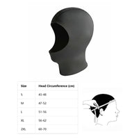 5mm Neoprene Dive Hood Waterproof Cold Water Diving Cap Ergonomic Design Watersports Gear for Swimmers