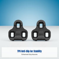 Bike Pedal Cleat, TPU Anti-Slip Lock Plate, Three-Float Angle, Universal Cycling Gear