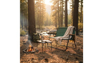 Foldable Design Double Folding Chair Heavy Duty 2 Person Folding Camp Chair Anti-Slip Feet Portable Outdoor Loveseat Rust Resistant Frame for Campers, Couples, Picnic, Patio, Backyard
