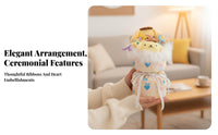 Cartoon Character Soft Bouquet Stylized Stuffed Animals Soft Doll Bouquet Gift Box Handmade Souvenir Stuffed Character Flower Arrangement for Women
