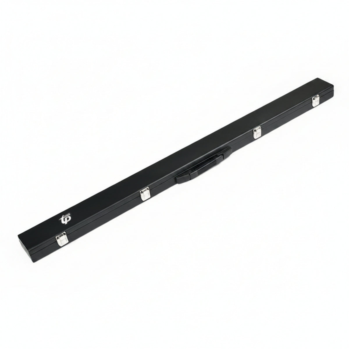 Metal Latches Billiard Cue Case Hinged Lid Hard Cue Case Fitted Handle Sports Gear Lined Interior