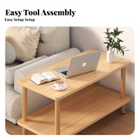 Compact Design 2-Tier Accent Table Space-Saving Home Furniture Versatile Use Nightstand Stable Support for Apartment Dwellers, Homeowners, Young Adults, Living Room, Small Areas, Bedroom, Entryway