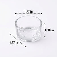Smooth Edge Bowl Reptile Water Bowl, Glass Water Dish for Snakes and Reptiles, Stackable Flat-Bottomed Basin for Geckos and Scorpions