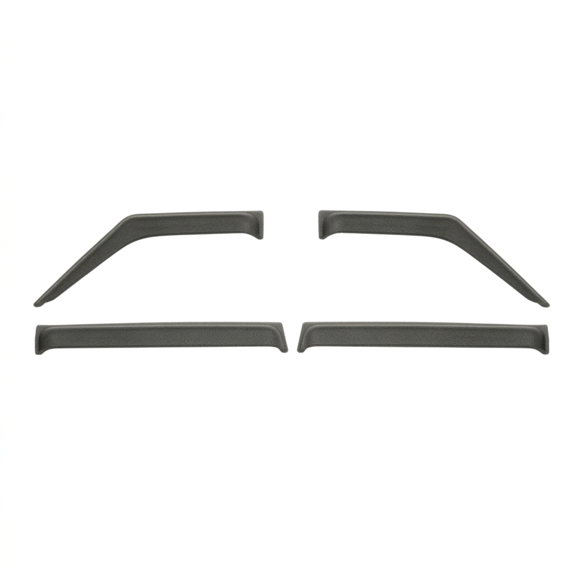4 Pieces RC Window Visor with Tape Molded Window Deflector Realistic Accessory for Model Builders, Scale Builds