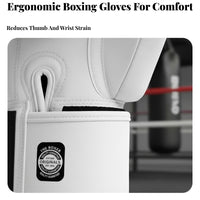 Boxing Gloves Professional Grade Muay Training Mitts PU Leather Fighting Equipment for Professionals, Training, Competition