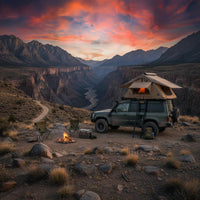 Car Roof Elevated Tent Foldable Hard Shell Roof Tent Weather Resistant Vehicle Mounted Shelter for off-Roaders, Journeyers, Outdoor, off-Grid Travel
