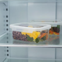 Portable Airtight Food Storage Container Set Space-Saving Freezer Storage Box Included Plastic Food Box with Lid Transparent