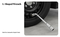 High-Carbon Steel L-Shaped Socket Wrench Long-Lasting Tire Lug Wrench Heat-Treated for Mechanics, DIY Enthusiasts, Workshop