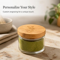 Bamboo Lid for Glass Storage Jars - Round, Airtight Seal, Dustproof