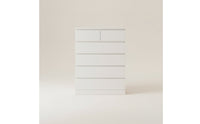 Chest of Drawers with Handleless Drawers Wall-Hugging Handleless Dresser Modern Floor Storage Cabinet for Bedroom, Living Room