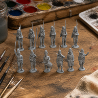 Napoleonic Wars Austrian Empire Infantry Artillery Wargame Miniatures 3D Printed Figures