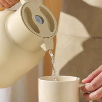 Long-Lasting Insulation Hot Water Dispenser Pot Large Capacity Thermal Container Leak-Proof Insulated Coffee Carafe Wooden Handle for Home, Office