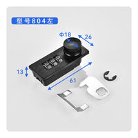 Cabinet Lock with Rotating Knob Slim Mechanical Combination Lock Coded Rotary for Cabinets, Drawers