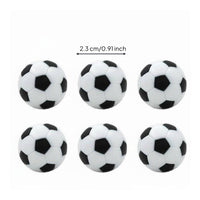 6 Pieces Foosball Ball High-Visibility Table Soccer Ball Compact Toy for Hobbyists