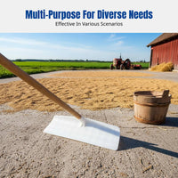 Tempered Rake, Multi-Purpose Farm Tool, Ice Removal, Manure, Comfortable Handle