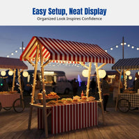 Market Stall Cover, Display Stand Cloth, Promotional Tablecloth, Foldable, Random Color, Surface Decoration