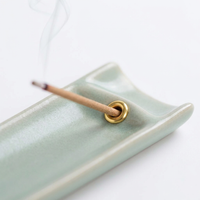 Handmade Ceramic Holder, Chinese Ash, Slanted Bridge Design, Broken Bridge, for Tea Room & Meditation Space