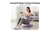Padded Cushion Assisted Ab Crunch Machine Ergonomic Design coilAssisted Sit-up Device Compact & Portable Abdominal Exerciser Anti-Slip Base for Home Users, Beginners, Women, Indoor, Living Room, Muscle Building