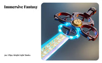 Lightweight and Long-Lasting Flying Blade Dr Unique Stable Flight Gesture Control Blade Toy Adjustable Speed for Boys, Kids, Playtime, Park