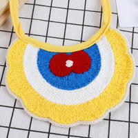 Knitted Pet Bib and Dog Bandana, Soft Polyester Cat Bandana Pet Scarf with Tie, One Size Costume for Large Dogs Cats in All Seasons Accessory