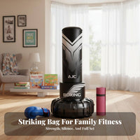 Stable Base Freestanding striking bag Quick spring-return fighting Sports instructor Stress Relief fighting Arts Gear Easy Assembly for grown-ups, Beginners, Training, Home, exercise session, Garage