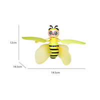 USB Rechargeable Induction Flying Bee Flexible Blades Hand Controlled Drone Crash Resistant for Children