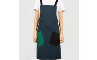 Cross-Back Canvas Apron No-Strings Design Gardening Smock Breathable Material Cross Back Apron for Gardeners, Florists, Workshop, Art Studio, Kitchen