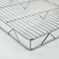 Stainless Steel Cake Cooling Rack, Grid Rack with 1.5cm Feet, Rectangular Cooling Rack for Baking, Roasting, Cooling, Polished