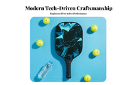 Anti-Slip Grip Pickleball Paddle Long-Lasting Rim Guard Honeycomb Core Pickleball Paddle Large Sweet Area for Children, Students