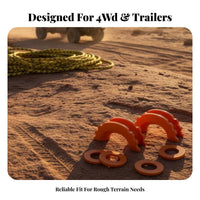 D Loop Isolator Kit Wear-Resistant Cover Shock Absorption D-Loop Protector Set for -Roaders, Truck Owners