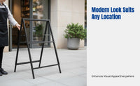 Foam Board Display Rack, Outdoor Freestanding Poster Stand, Foldable, Double-Sided, Windproof, Portable Sign Holder for Shop, Event