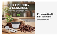 Reusable Coffee Capsules for Dolce Gusto - Stainless Steel Refillable Pods with Tamper Compatible with Piccolo XSMini Me, Genio 2, Lumio - Eco-Friendly Metal Filter for Rich Crema Espresso