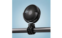 Baby Carriage Fan with Flexible Tripod 720-Degree Rotating for Bedside