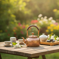 Hammered Copper Teapot Vintage Style Copper Teapot Decorative Tea Vessel for Collectors