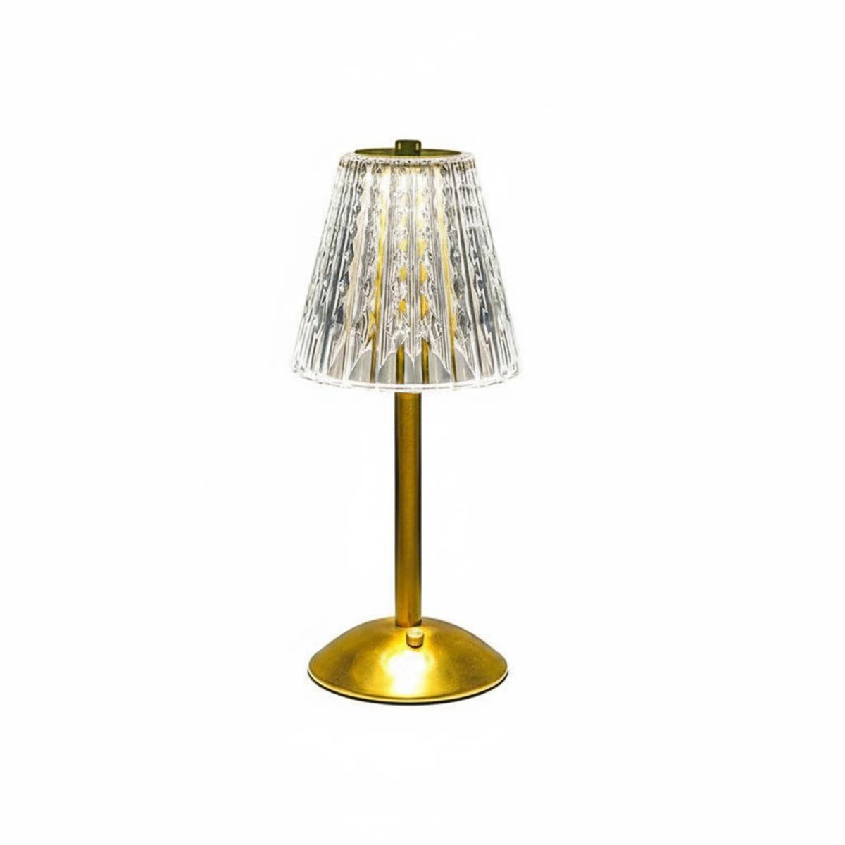 Crystal Table Lamp Dimmable Night Light 3 Color Modes for Bedroom, Restaurant